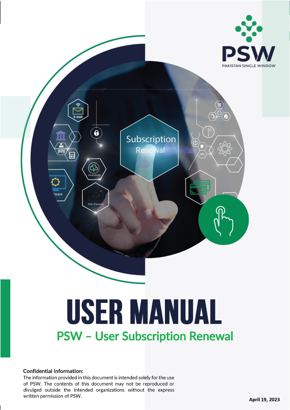 PSW Renewal Subscription Process